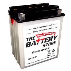 12N14-3A, Palm, Flooded, Powersports Battery, 12 Month Warranty, 90 Day Free Replacement