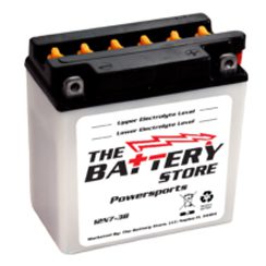 12N7-3B, Palm, Flooded, Powersports Battery, 12 Month Warranty, 90 Day Free Replacement