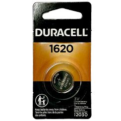Duracell, 1620, 3 Volt, Lithium, Coin Cell Battery