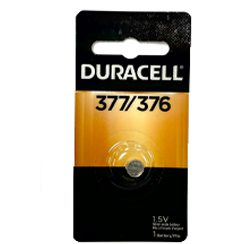 Duracell, 376/377, 1.5 Volt, Silver Oxide, Button Cell Battery