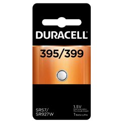 Duracell, 395/399, 1.5 Volt, Silver Oxide, Button Cell Battery