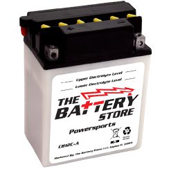 CB12C-A, Palm, Flooded, Powersports Battery, 12 Month Warranty, 90 Day Free Replacement