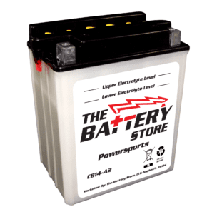 CB14A-A2, Palm, Flooded, Powersports Battery, 12 Month Warranty, 90 Day Free Replacement