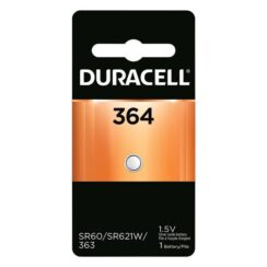 Duracell, 364, 1.5 Volt, Silver Oxide, Watch/ Calculator Battery