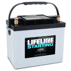 GPL-2400T, Lifeline, 790cca 172rc 75ah, AGM Starting Battery, Group 24