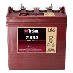 T-890, Trojan, 8 Volt, Golf Cart Battery