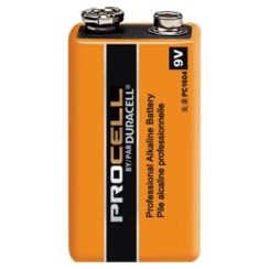 Duracell, 1604, Procell, 9 Volt, Alkaline Battery