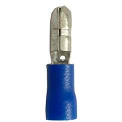 38124, 16-14 Gauge, Male Snap Plug, Blue
