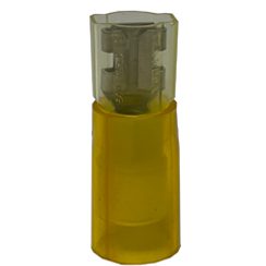 38128, 12-10 Gauge Female Quick Disconnect, Full PVC, Yellow