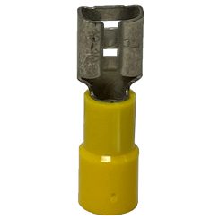 38134, 12-10 Gauge, Female Quick Disconnect, PVC-Partial, Yellow