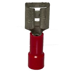 38138, 22-18 Gauge, Female Quick Disconnect, PVC Partial, Red