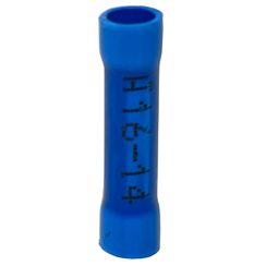38142, 16-14 Gauge, PVC, Butt Connector, Blue