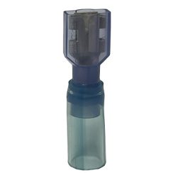 38330, 16-14 Gauge, Female Quick Disconnect, Nyax Heat Shrink - Full, Blue