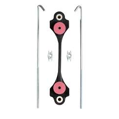 00678 Rubber Hold-Down Kit 6-7/8"with Bolts & Nuts