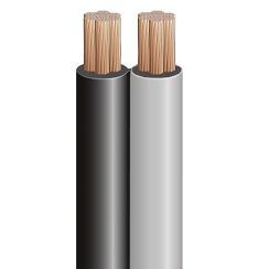 01258, Dual Booster, 4 Gauge, Black/White Cable Wire - 50 Foot