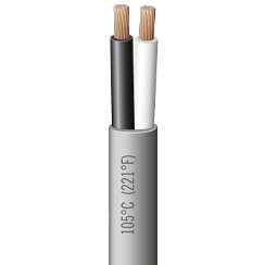 03206, 14/2 Gauge, Grey Jacketed Duplex Wire, Black/White - Per Foot