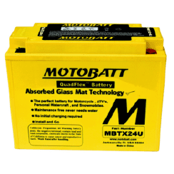 MBTX24U, Motobatt, 12 Volt, AGM Battery